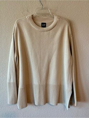 Gap 100% Cotton Oversized Sweater Cream XXL